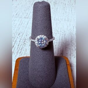 Elegant 1.0ct ICE BLUE Moissanite S925